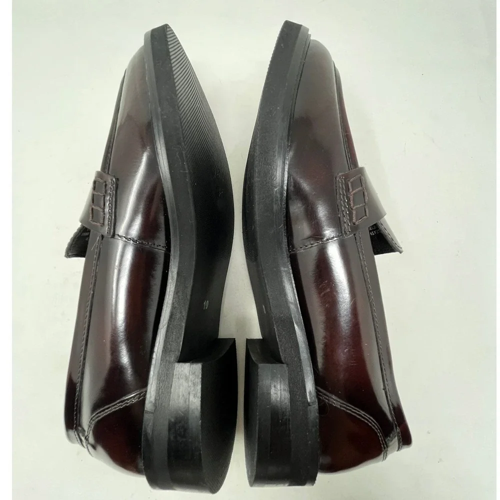 Seychelles Womens 10 Dover Penny Loafer Leather Burgundy Oxblood Leather Shoes